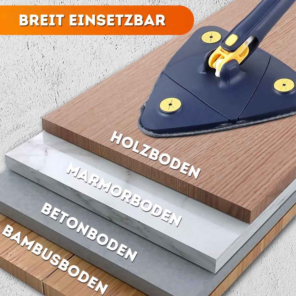 Selbstdrückender 360º dreieckiger Mopp