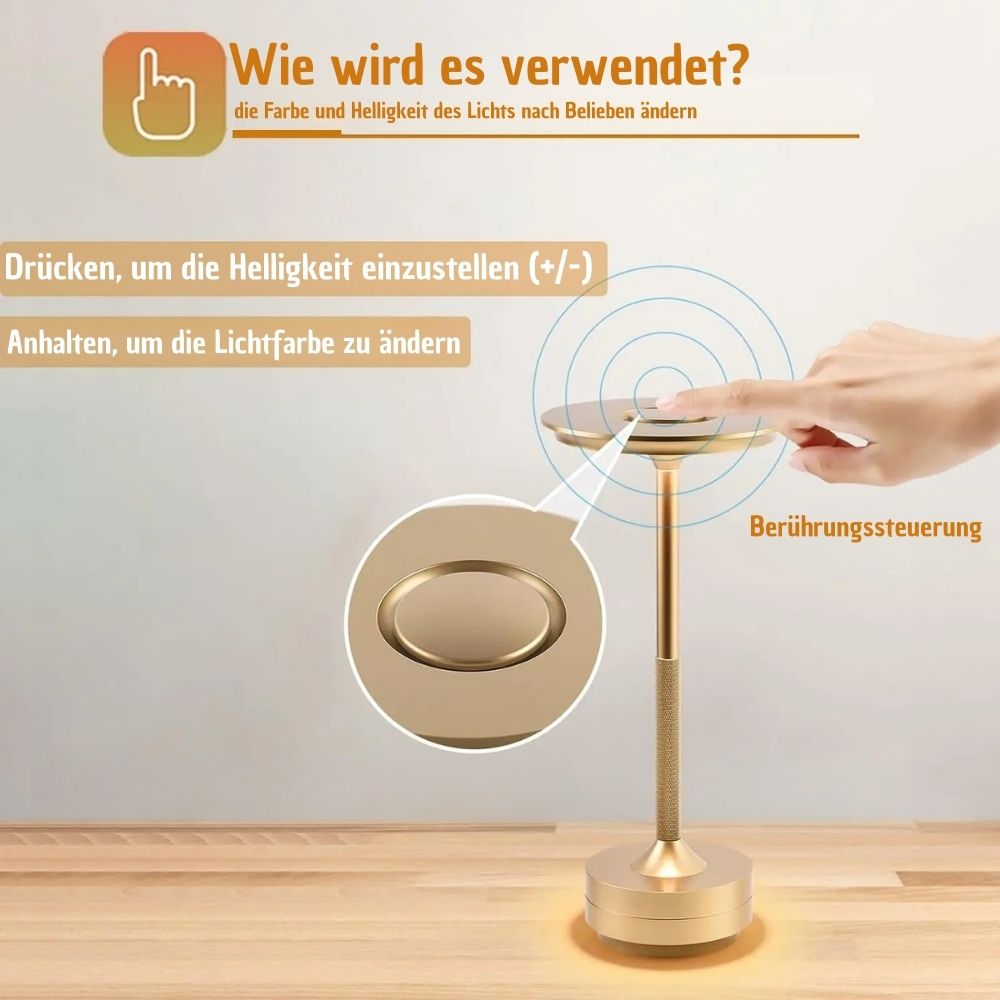 Tischleuchte mit Berührungssensor