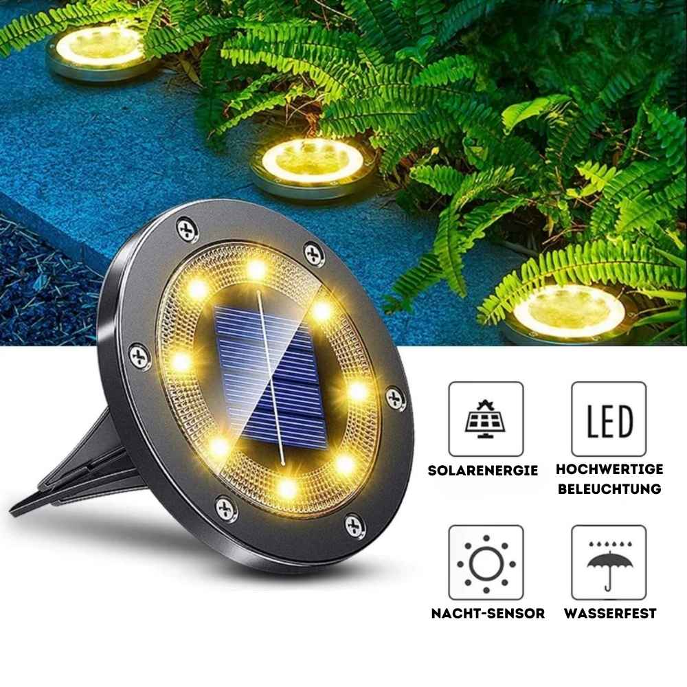 Solar-Boden Lichter draussen Garten Weg