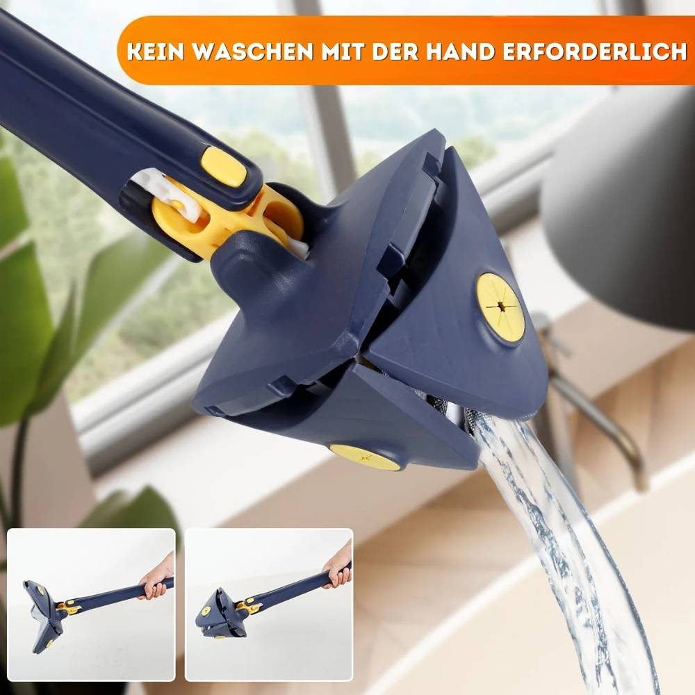 Selbstdrückender 360º dreieckiger Mopp