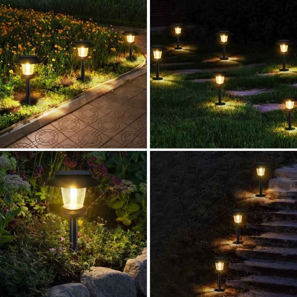 Solarbeleuchtung für den Gartenweg