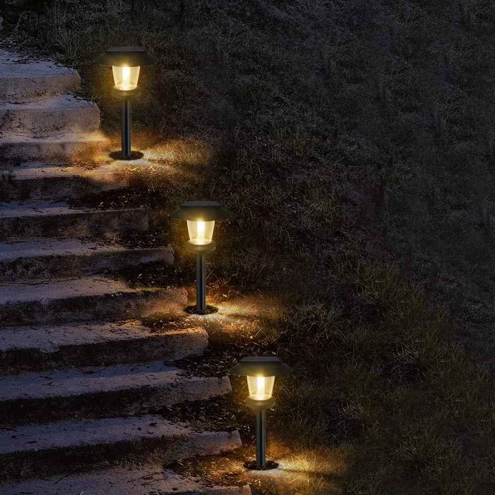 Solarbeleuchtung für den Gartenweg