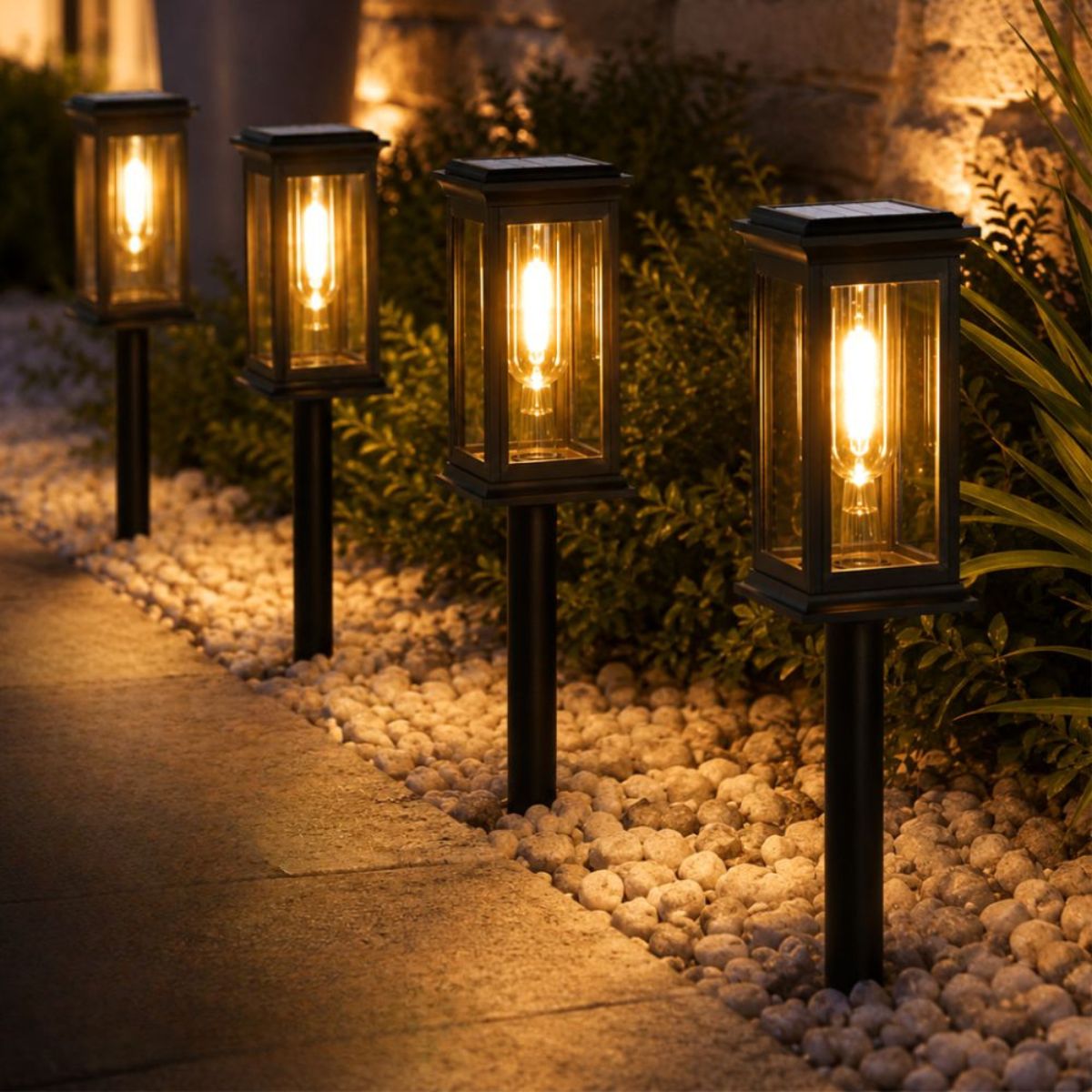 Solar-Gartenlampe für draußen