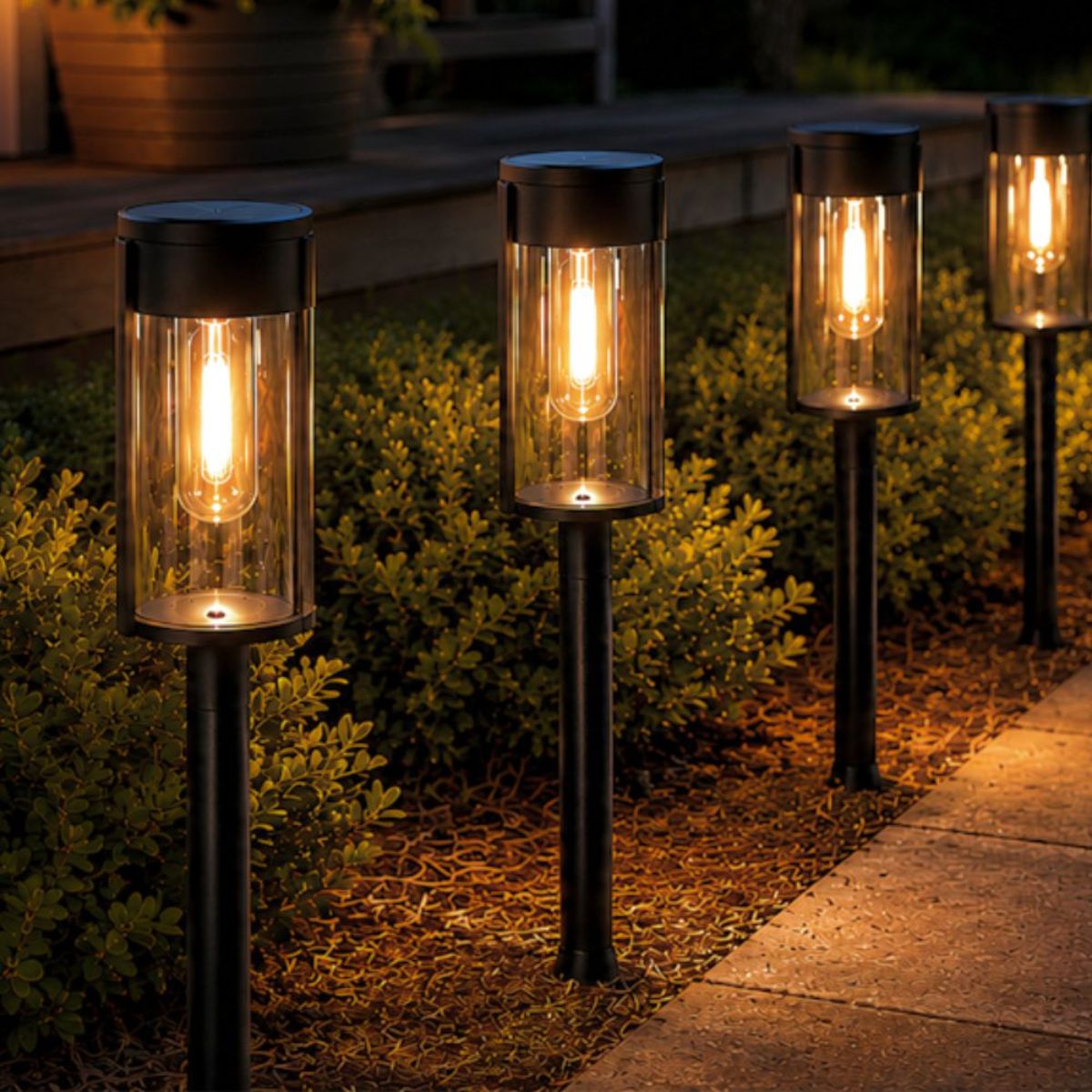 Solar-Gartenlampe für draußen