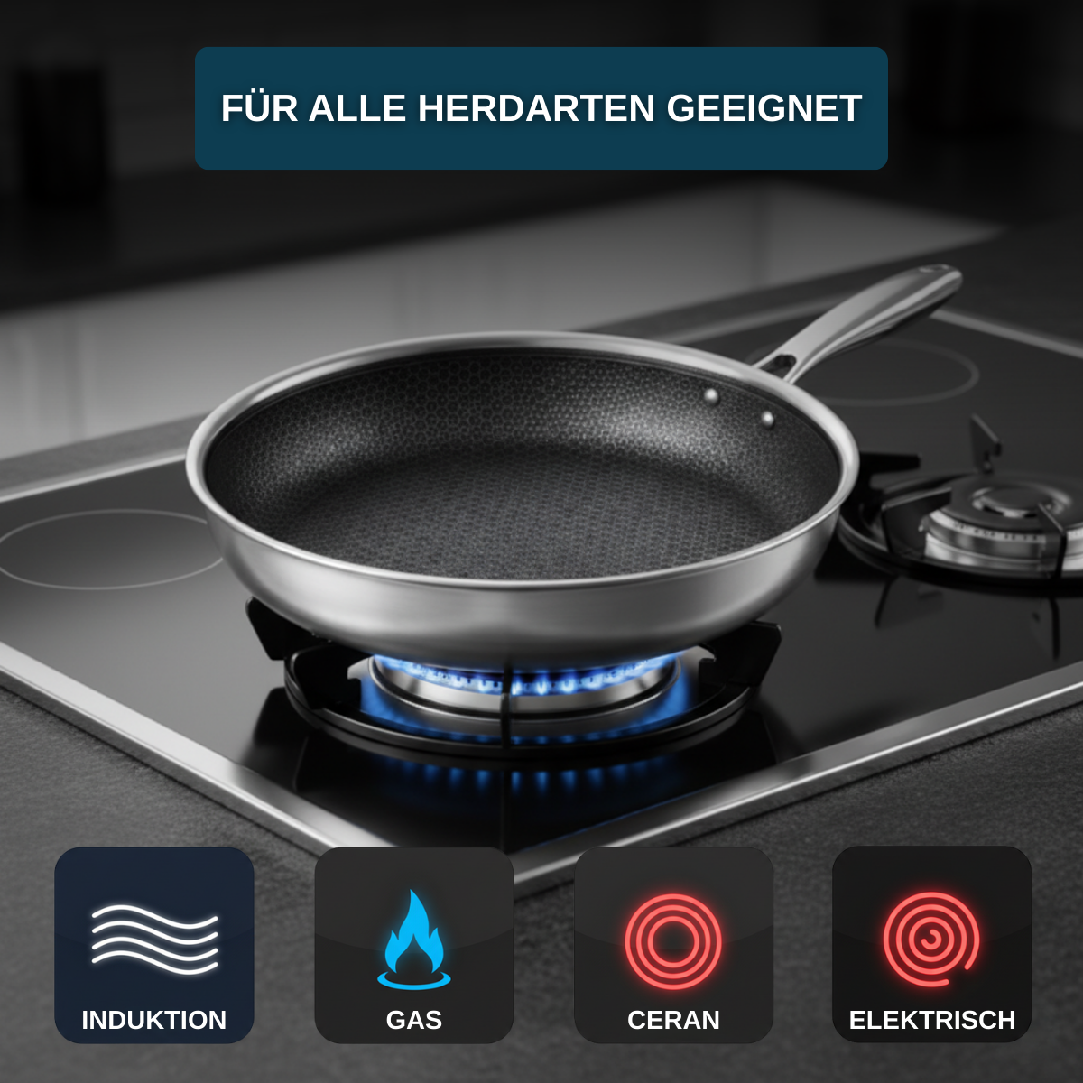 EisenKern™ Pro – Premium Bratpfanne + Gratis Deckel