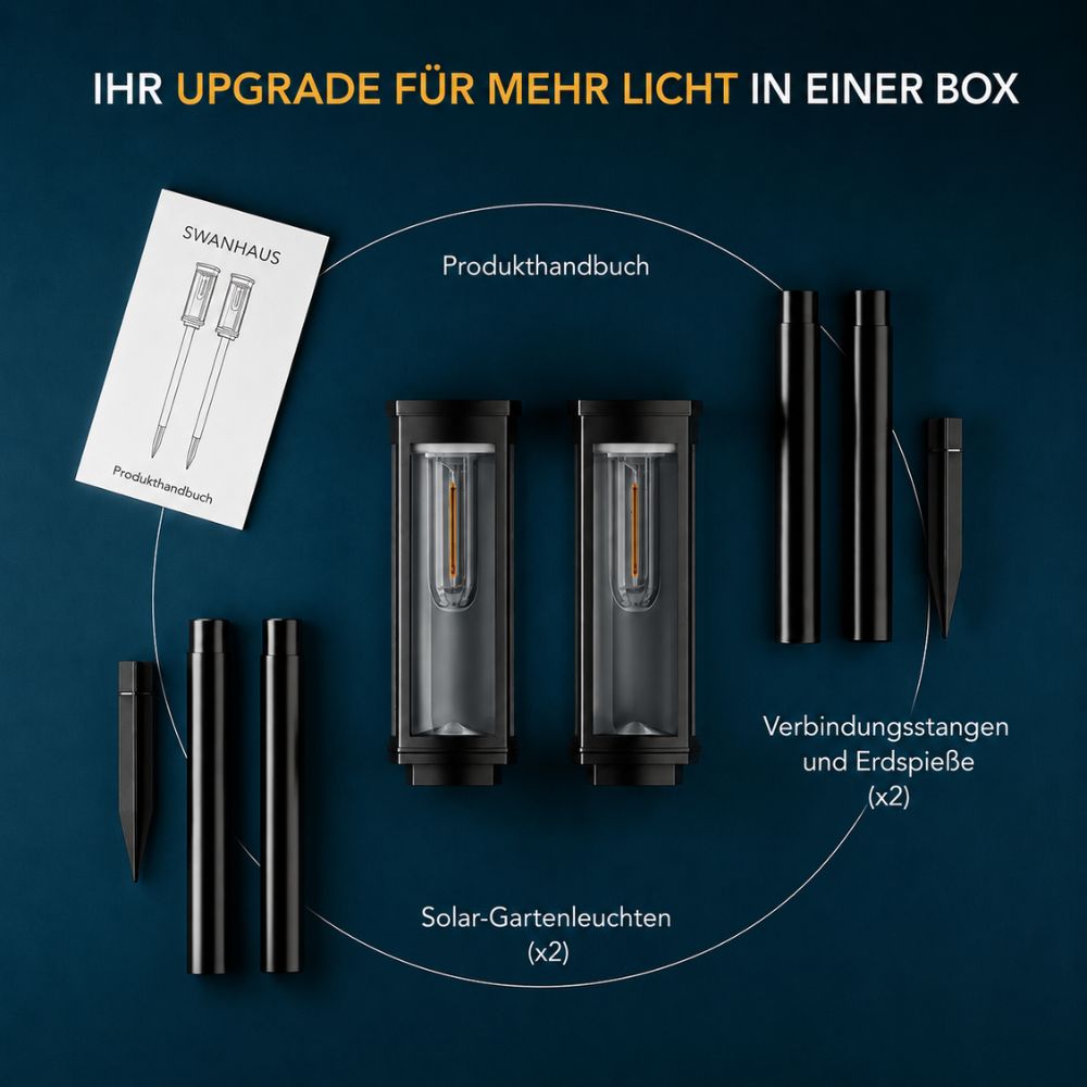 Solar-Gartenlampe für draußen