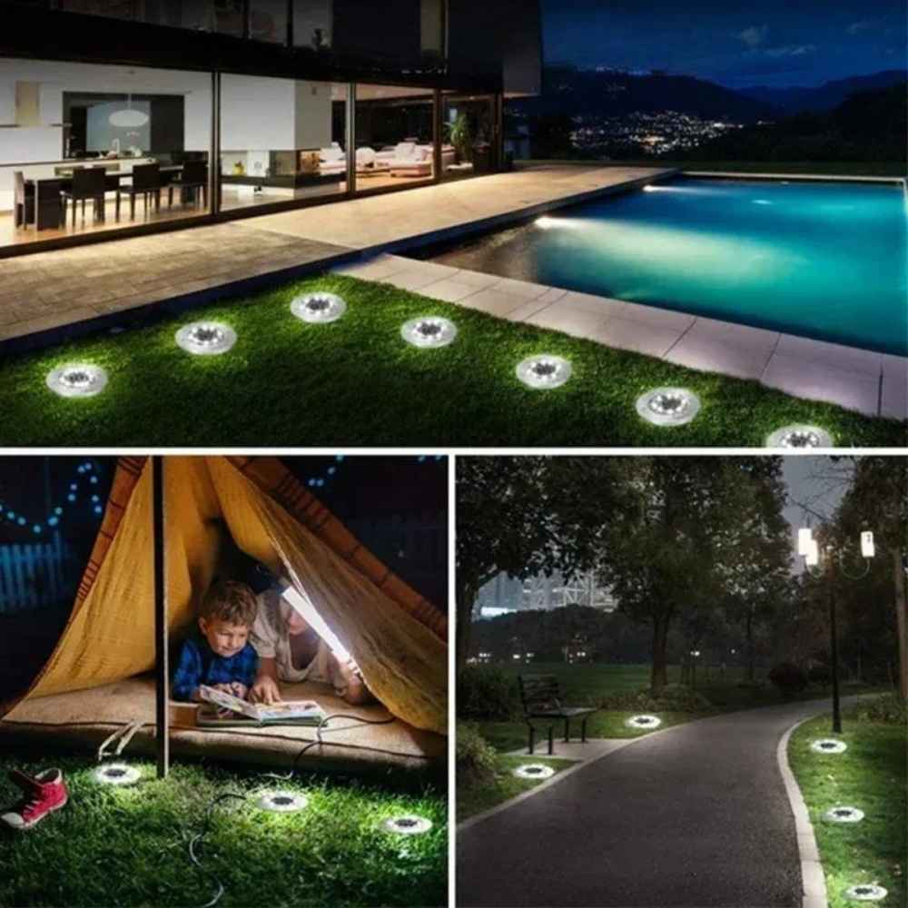 Solar-Boden Lichter draussen Garten Weg