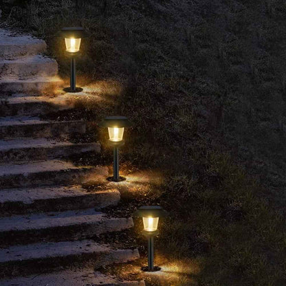 Solarbeleuchtung für den Gartenweg