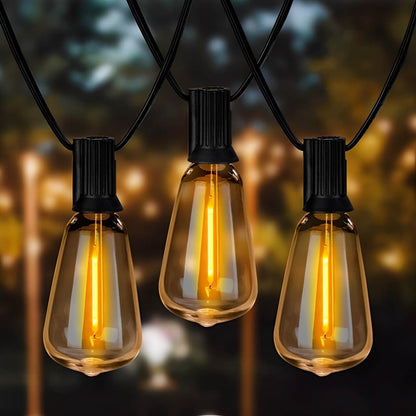 Lichterkette mit Glühbirnen – Outdoor Beleuchtung